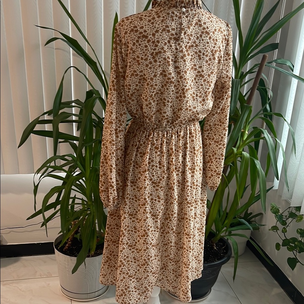 NWOT SHEIN MIDI Floral Long Sleeve Dress SIZE M - Picture 6 of 6